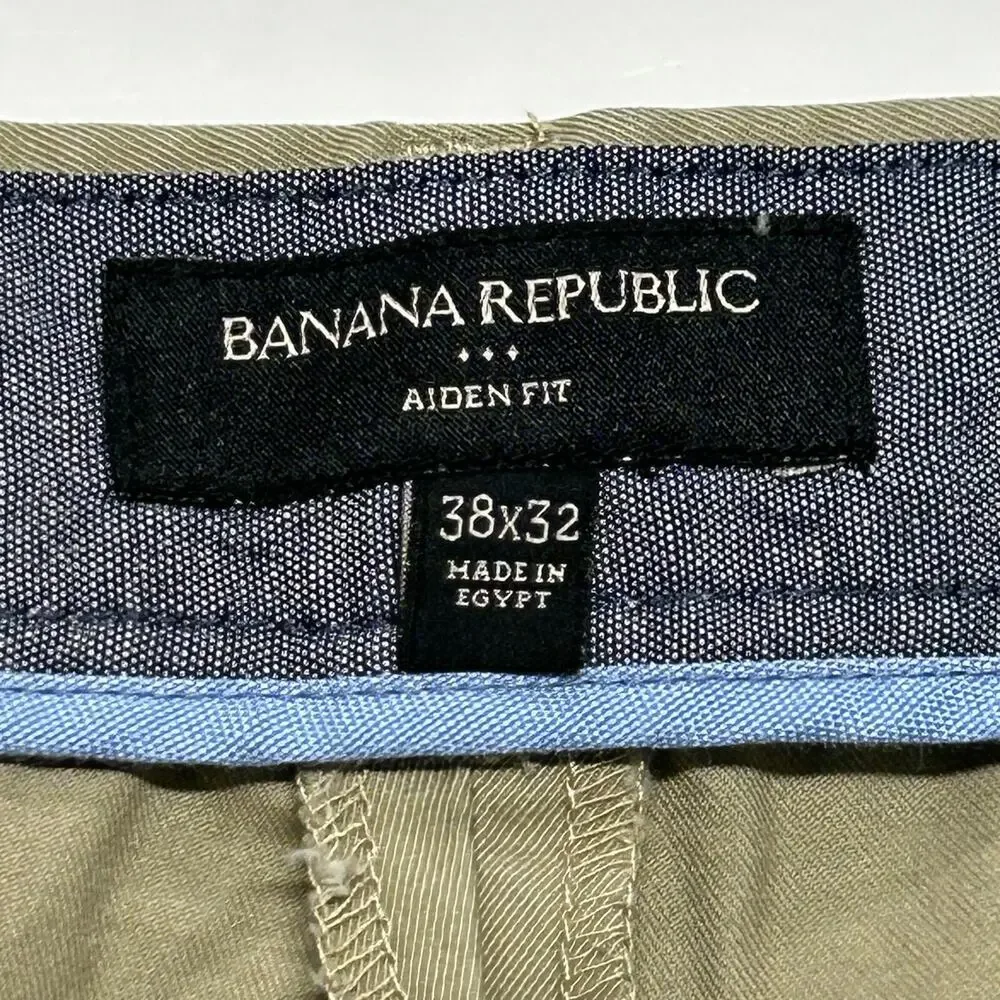 Banana Republic Pants Mens 38X32‎ Tan Measures 38X31 Aidan Fit Straight Leg